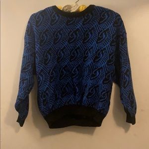 Vintage Italian patterned sweater